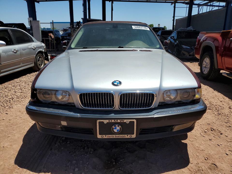 2001 BMW 7 series VIN WBAGH83421DP19651 COPART salvage auction — MINOR DENT/SCRATCHES, TX - SALVAGE VEHICLE TITLE, sold $225 on 2026-09-03 (photo 5)