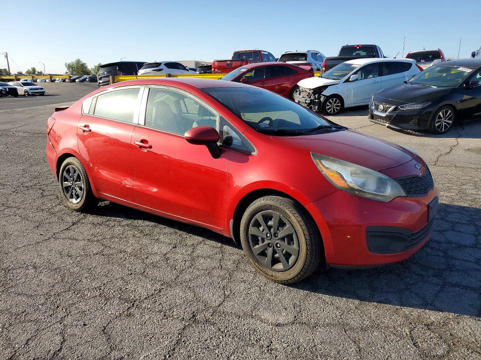 2013 Kia Rio VIN KNADM4A31D6174469 COPART salvage auction — REAR END, Nv - Salvage Title, sold $750 on 2026-07-22 (photo 4)