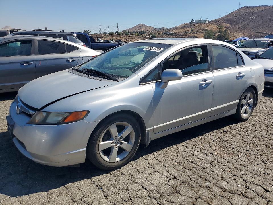2007 Honda Civic VIN 2HGFA16827H305940 COPART salvage auction — REAR END, Ca - Salvage Certificate, sold $550 on 2026-07-02 (photo 1)