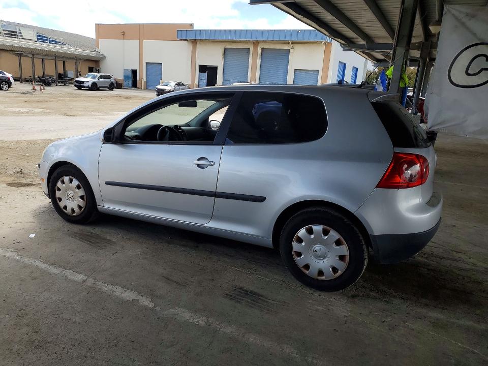 2009 Volkswagen Rabbit VIN WVWAB71K39W087474 COPART salvage auction — SIDE, Ca - Dis/Dlr/Exp Only Clean Title, sold $350 on 2026-07-02 (photo 2)