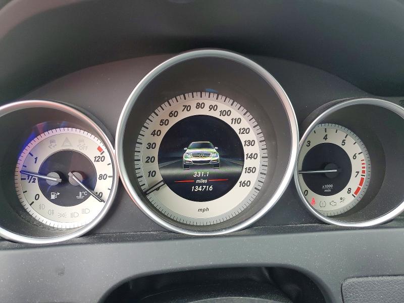 2013 Mercedes-benz C-klasse VIN WDDGF8AB5DR244732 COPART salvage auction — REAR END, KY - CERT OF TITLE-SALVAGE, sold $1,800 on 2026-07-27 (photo 9)