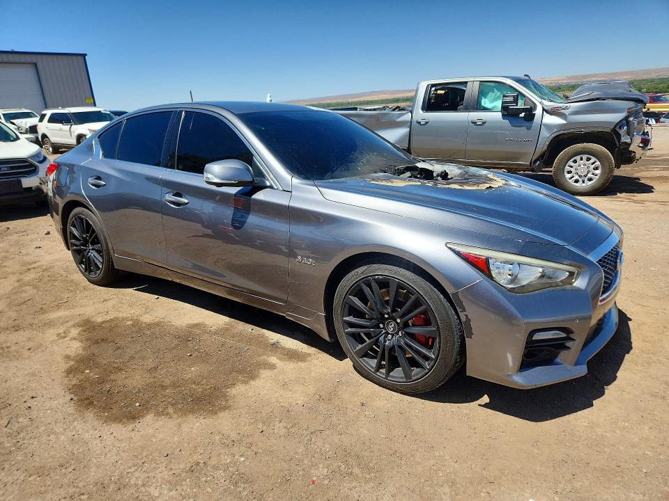 2017 Infiniti Q50 VIN JN1FV7AR7HM870854 COPART salvage auction — ENGINE BURN, Nm - Cert Of Title-Salvage, sold $2,650 on 2026-08-24 (photo 4)