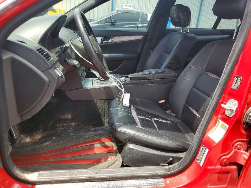 2010 Mercedes-benz C-klasse VIN WDDGF5EBXAR125756 COPART salvage auction — FRONT END, FL - CERT OF TITLE SLVG REBUILDABLE, sold $425 on 2026-07-13 (photo 7)