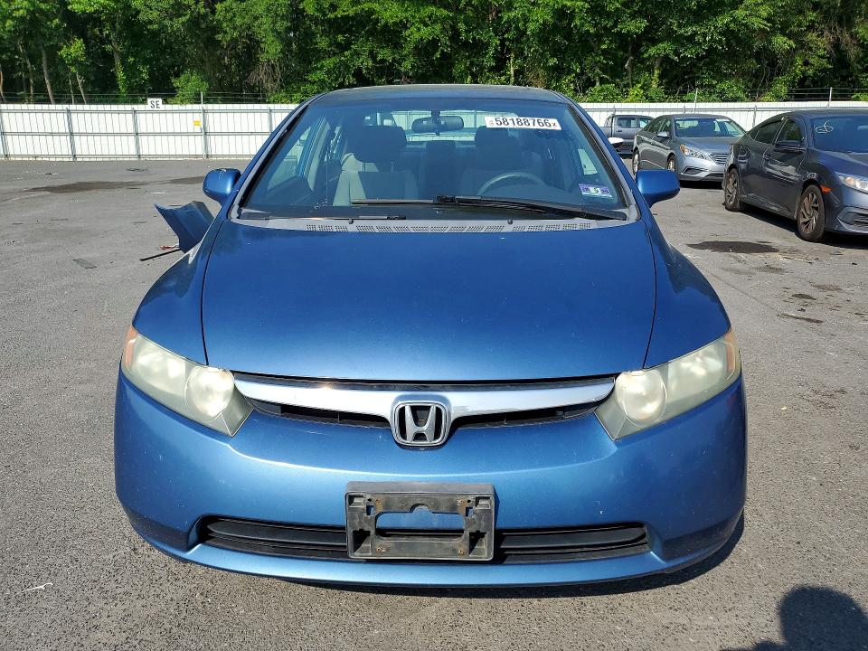 2007 Honda Civic VIN 1HGFA16897L055602 COPART salvage auction — REAR END, Nj - Cert Of Title-Salvage, sold $625 on 2026-07-02 (photo 5)