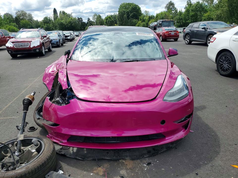 2023 Tesla Model 3 VIN 5YJ3E1EA1PF475478 COPART salvage auction — FRONT END, Wa - Bill Of Sale, sold $2,750 on 2026-07-06 (photo 5)