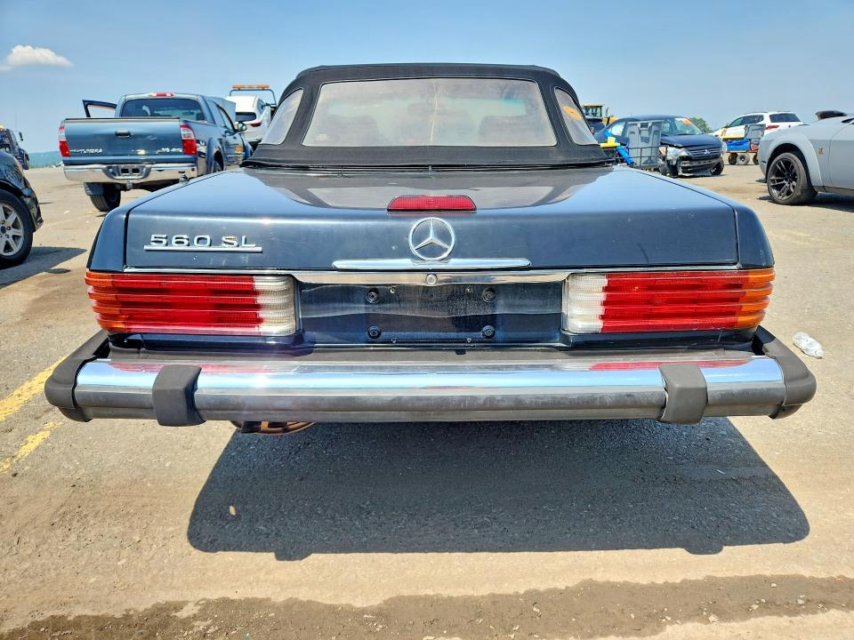 1987 Mercedes-benz 560 VIN WDBBA48D5HA056217 COPART salvage auction — FRONT END, Pa - Certificate Of Salvage, sold $2,200 on 2026-07-07 (photo 6)