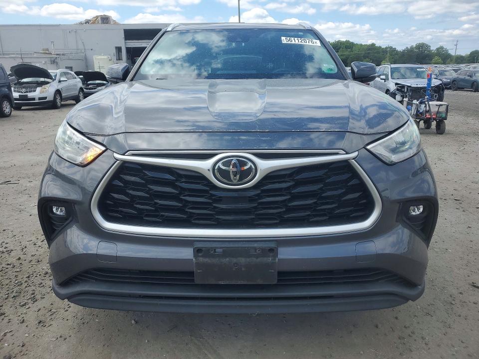 2020 Toyota Highlander VIN 5TDHZRBH5LS016082 COPART salvage auction — REAR END, Va - Cert Of Title - Salvage, sold $14,000 on 2026-07-15 (photo 5)