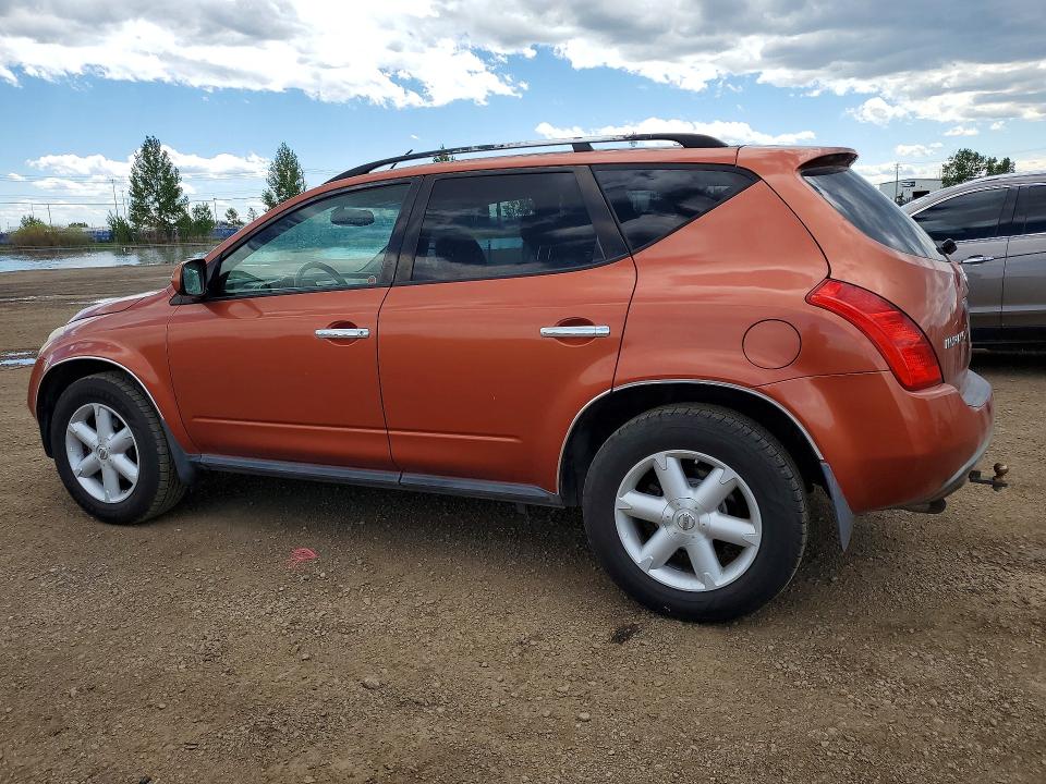 2003 Nissan Murano VIN JN8AZ08W33W207703 COPART salvage auction — MECHANICAL, Ab - Oop - Active, sold $425 on 2026-07-28 (photo 2)