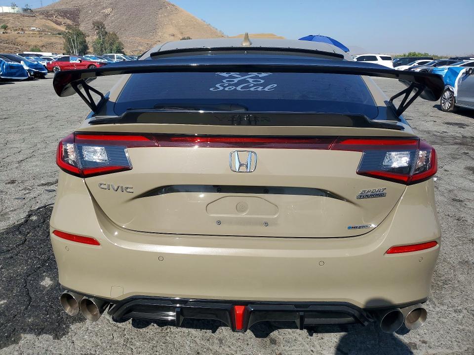 2025 Honda Civic VIN JHMFL4H9XSX002701 COPART salvage auction — SIDE, Ca - Salvage Certificate, sold $5,300 on 2026-07-27 (photo 6)