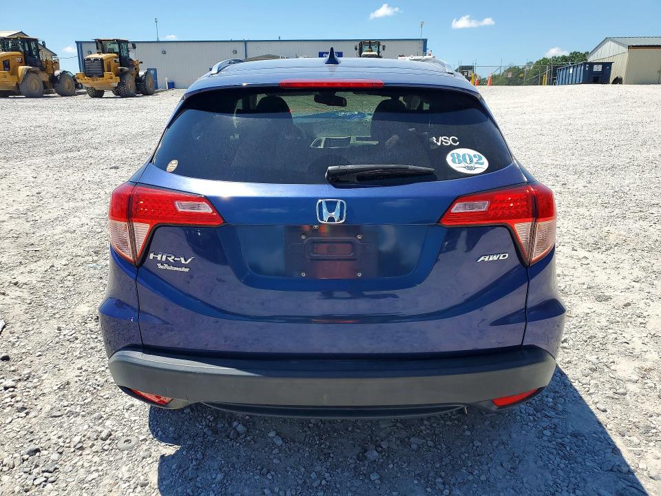 2016 Honda Hr-v VIN 3CZRU6H76GM741142 COPART salvage auction — UNDERCARRIAGE, Tn - Salvage Certificate, sold $1,900 on 2026-07-02 (photo 6)