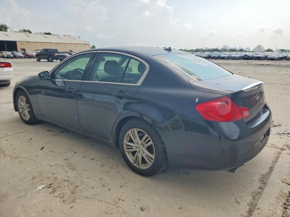 2011 Infiniti G25 VIN JN1DV6AP7BM600921 COPART salvage auction — WATER/FLOOD, TX - SALVAGE VEHICLE TITLE (P), sold $200 on 2026-07-07 (photo 2)