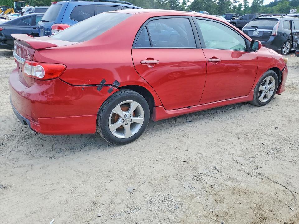 2012 Toyota Corolla VIN 5YFBU4EE8CP005725 COPART salvage auction — REAR END, Mo - Certificate Of Title, sold $1,800 on 2026-07-07 (photo 3)