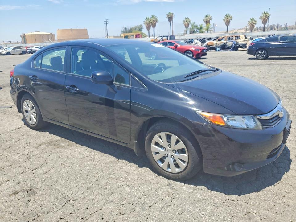 2012 Honda Civic VIN 19XFB2F59CE378915 COPART salvage auction — MECHANICAL, Ca - Dis/Dlr/Exp Only Clean Title, sold $1,560 on 2026-07-02 (photo 4)