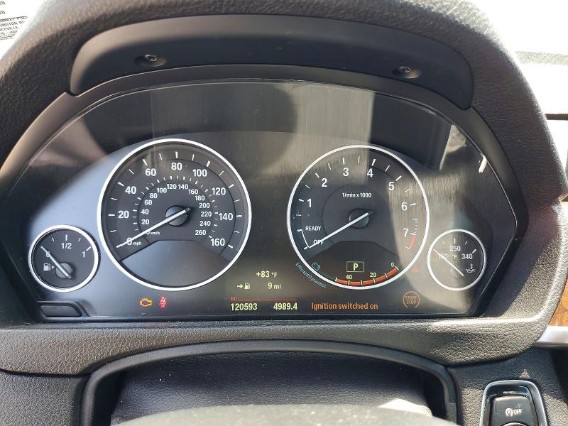 2015 BMW 3er VIN WBA3X5C57FD561422 COPART salvage auction — FRONT END, Ga - Cert Of Title-Salvage, sold $1,450 on 2026-07-08 (photo 9)