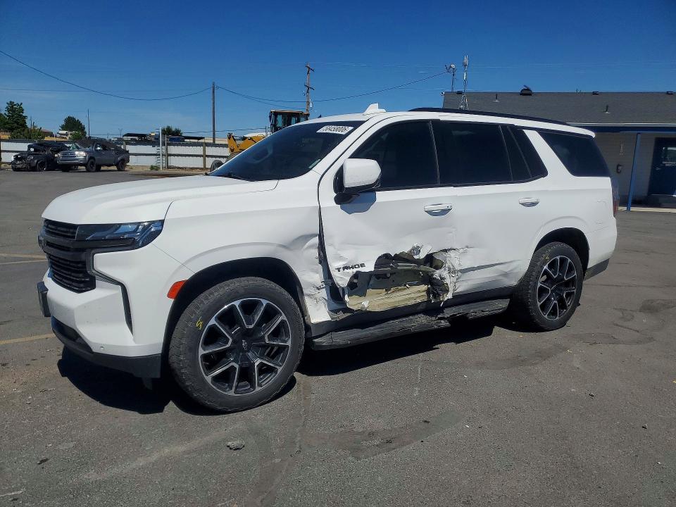 2021 Chevrolet VIN 1GNSKRKD2MR192876 COPART salvage auction — SIDE, ID - SALVAGE CERTIFICATE OF TITLE, sold $9,400 on 2026-07-30 (photo 1)