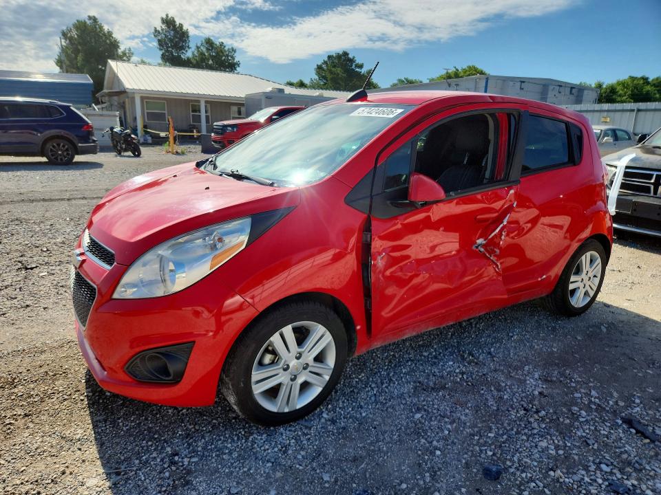 2015 Chevrolet Spark VIN KL8CD6S90FC809255 COPART salvage auction — SIDE, AR - CERT OF TITLE-SALVAGE, sold $725 on 2026-07-15 (photo 1)