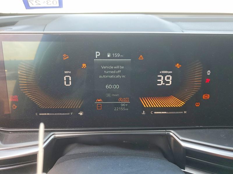 2025 Kia Sorento VIN 5XYRL4JC3SG328993 COPART salvage auction — FRONT END, Tx - Salvage Vehicle Title, sold $2,100 on 2026-07-30 (photo 9)