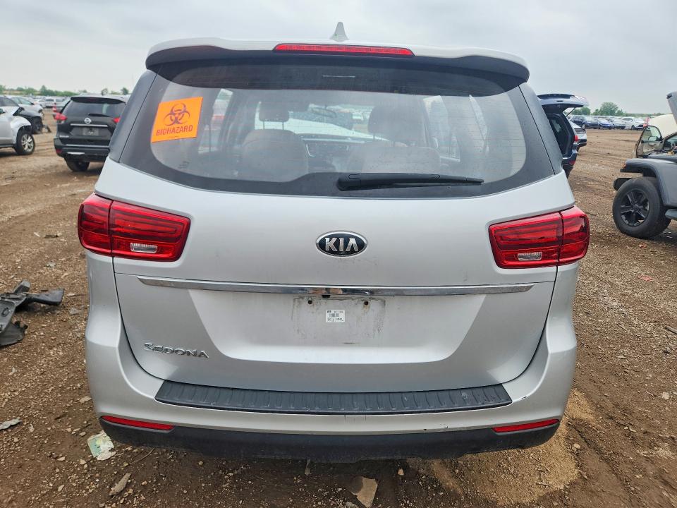2019 Kia SEDONA VIN KNDMA5C18K6572238 COPART salvage auction — FRONT END, Wv - Salvage Certificate, sold $975 on 2026-07-07 (photo 6)