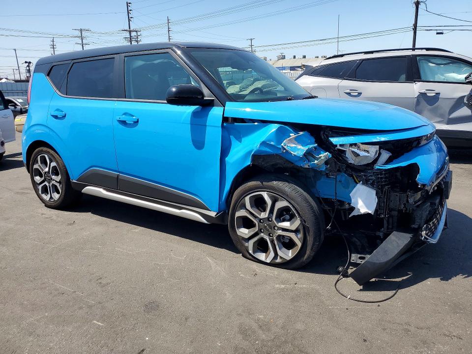 2025 Kia Soul VIN KNDJ33AU7S7273882 COPART salvage auction — FRONT END, Ca - Salvage Certificate, sold $7,000 on 2026-08-26 (photo 4)