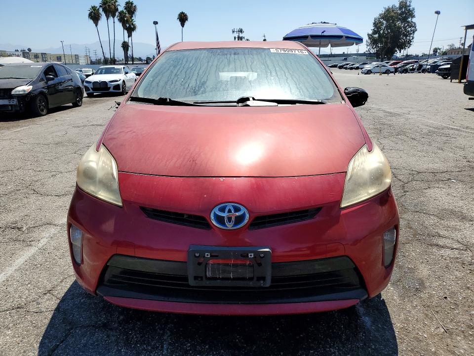 2012 Toyota Prius VIN JTDKN3DU2C1531367 COPART salvage auction — MINOR DENT/SCRATCHES, Ca - Salvage Certificate, sold $725 on 2026-07-24 (photo 5)