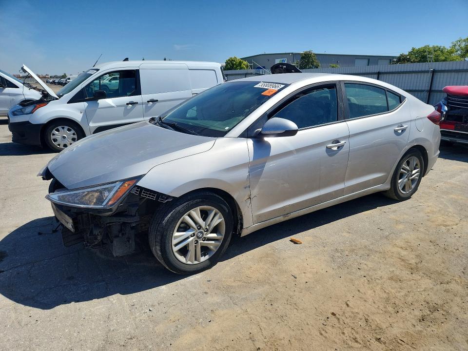 2020 Hyundai Elantra VIN KMHD84LF6LU011983 COPART salvage auction — FRONT END, Ca - Salvage Certificate, sold $1,850 on 2026-07-17 (photo 1)