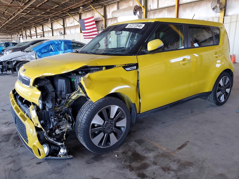 2014 Kia VIN KNDJX3A50E7043893 COPART salvage auction — FRONT END, Az - Cert Of Title - Salvage, sold $1,200 on 2026-07-06 (photo 1)