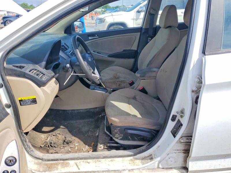 2017 Hyundai Accent VIN KMHCT4AE0HU352727 COPART salvage auction — WATER/FLOOD, Tx - Salvage Title-Flood Damage, sold $675 on 2026-07-09 (photo 7)