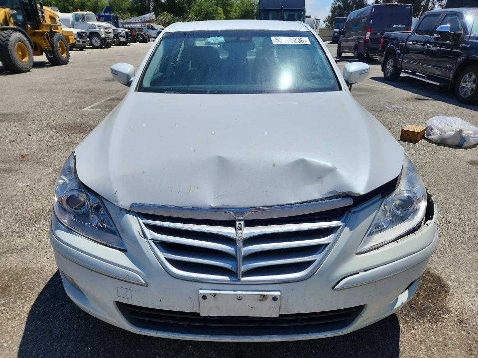 2011 Hyundai Genesis VIN KMHGC4DE0BU115790 COPART salvage auction — FRONT END, Ca - Salvage Certificate, sold $875 on 2026-07-21 (photo 5)