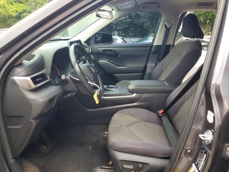2021 Toyota Highlander VIN 5TDZZRAHXMS065804 COPART salvage auction — FRONT END, Ga - Cert Of Title-Salvage, sold $8,700 on 2026-07-17 (photo 7)