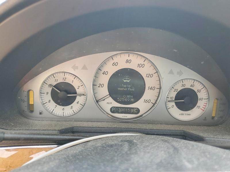 2009 Mercedes-benz E-klasse VIN WDBUF87X19B432503 COPART salvage auction — REAR END, Nc - Salvage Certificate Of Title, sold $350 on 2026-07-31 (photo 9)