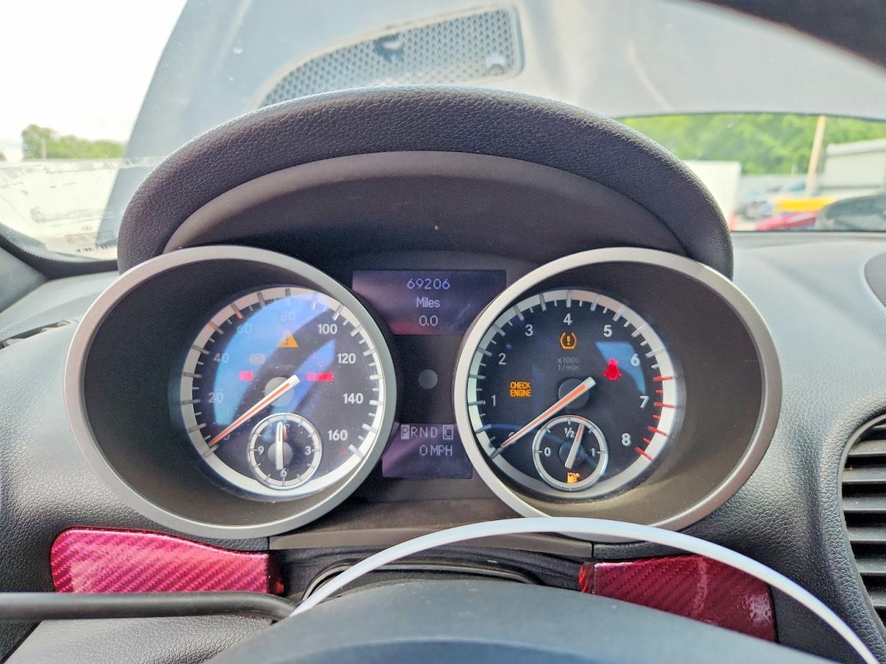 2009 Mercedes-Benz SLK-Class VIN WDBWK54F19F192490 COPART salvage auction — Front End, TX - SALVAGE VEHICLE TITLE, sold $300 on 2026-07-01 (photo 9)