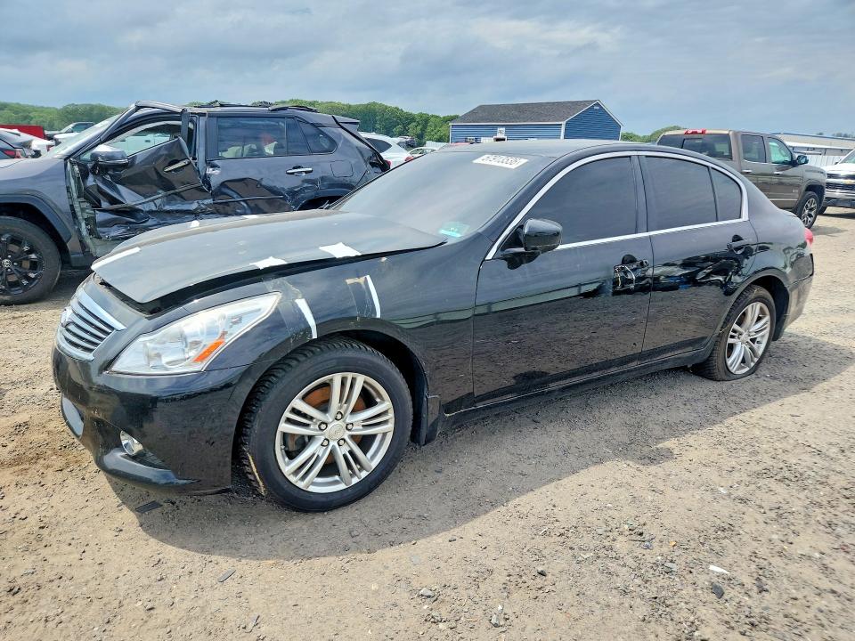 2013 Infiniti G VIN JN1CV6AR9DM766728 COPART salvage auction — FRONT END, Nj - Cert Of Title-Salvage, sold $450 on 2026-07-22 (photo 1)