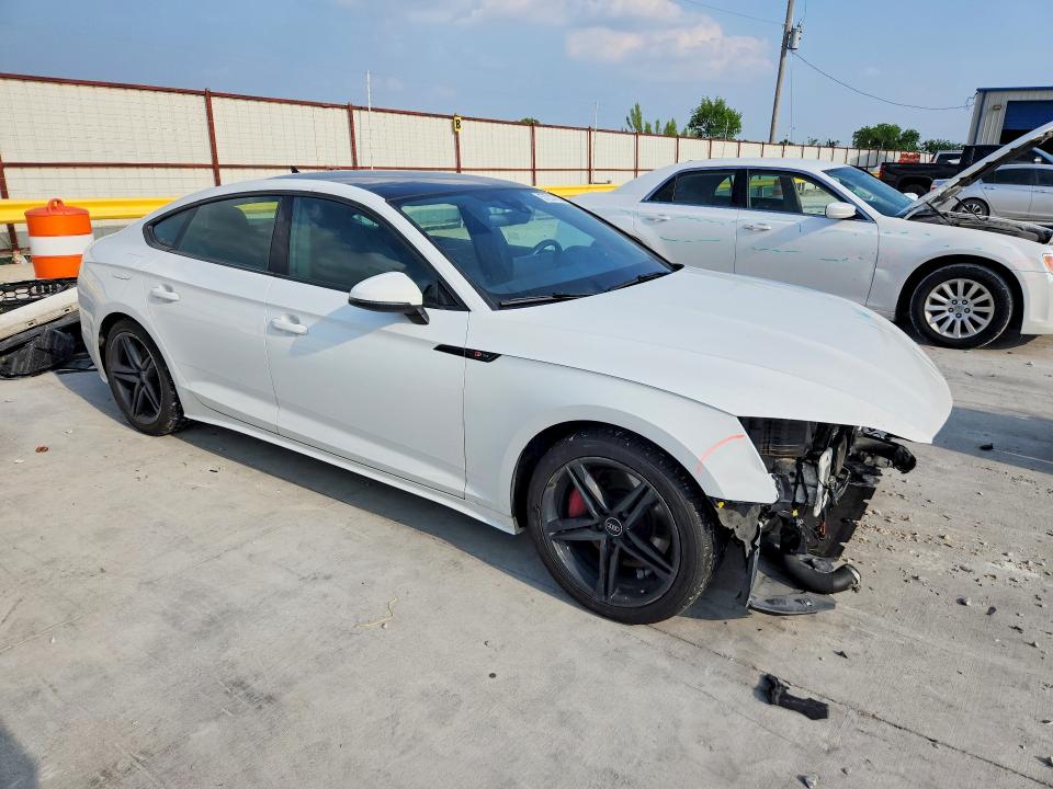 2022 Audi A5 VIN WAUDACF54NA008829 COPART salvage auction — FRONT END, Tx - Salvage Vehicle Title, sold $7,800 on 2026-07-24 (photo 4)
