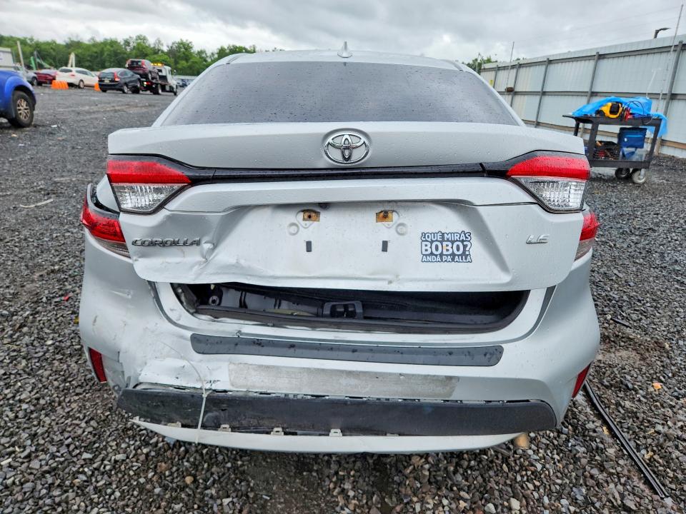 2021 Toyota Corolla VIN 5YFEPMAEXMP205436 COPART salvage auction — REAR END, Nj - Cert Of Title-Salvage, sold $3,600 on 2026-07-31 (photo 6)