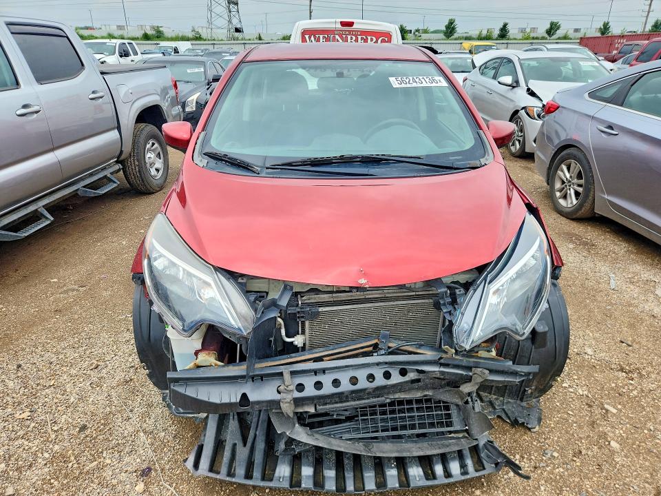 2019 Nissan Versa VIN 3N1CE2CP2KL355411 COPART salvage auction — FRONT END, Il - Salvage Certificate, sold $925 on 2026-07-09 (photo 5)
