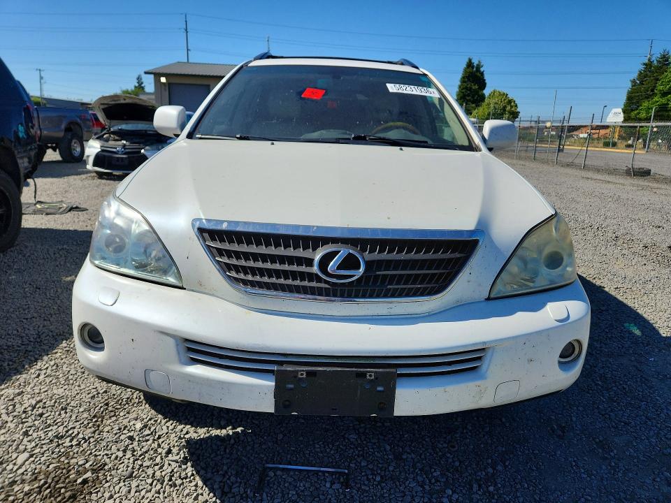 2007 Lexus Rx 400h VIN JTJHW31U772033142 COPART salvage auction — FRONT END, Or - Certificate Of Title, sold $675 on 2026-07-07 (photo 5)