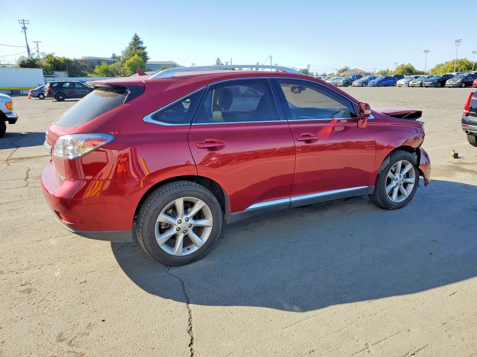 2010 Lexus Rx VIN JTJZK1BA3A2001112 COPART salvage auction — FRONT END, CA - SALVAGE CERTIFICATE, sold $3,200 on 2026-07-02 (photo 3)
