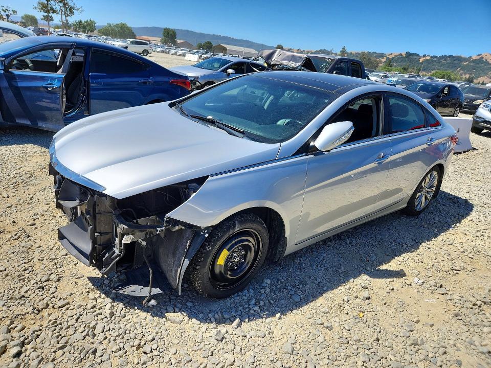 2012 Hyundai Sonata VIN 5NPEC4AB5CH392730 COPART salvage auction — FRONT END, Ca - Salvage Certificate, sold $1,000 on 2026-07-07 (photo 1)