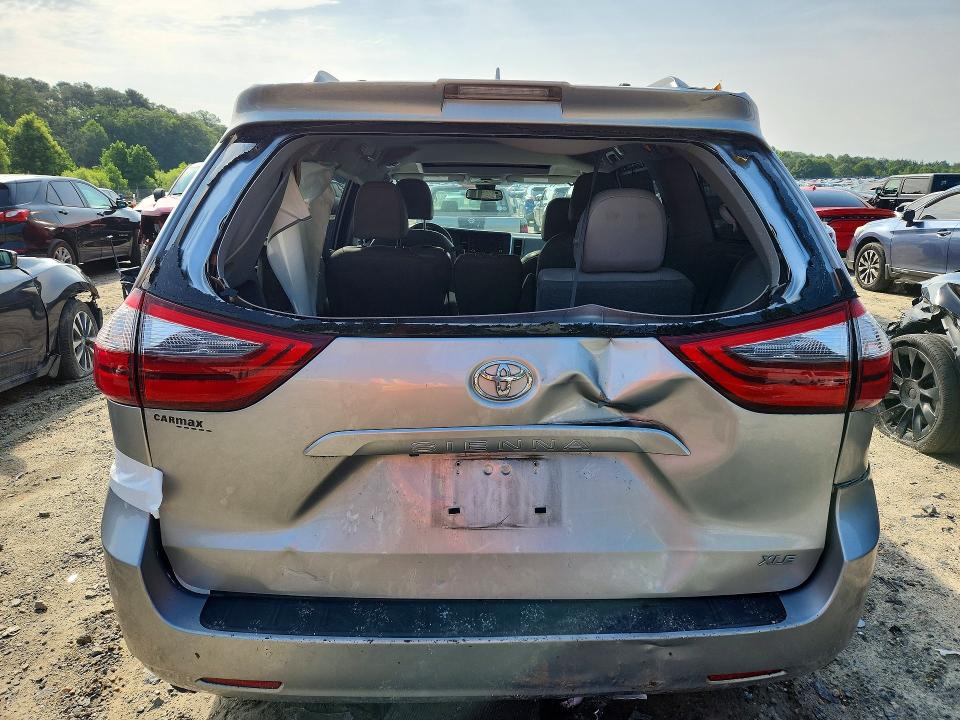 2020 Toyota Sienna VIN 5TDYZ3DC5LS050070 COPART salvage auction — REAR END, MD - CERT OF SALVAGE > 75% DAMAGE, sold $6,500 on 2026-07-28 (photo 6)
