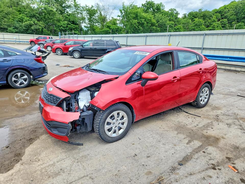 2013 Kia Rio VIN KNADM4A30D6114263 COPART salvage auction — FRONT END, PA - CERTIFICATE OF SALVAGE, sold $375 on 2026-07-02 (photo 1)