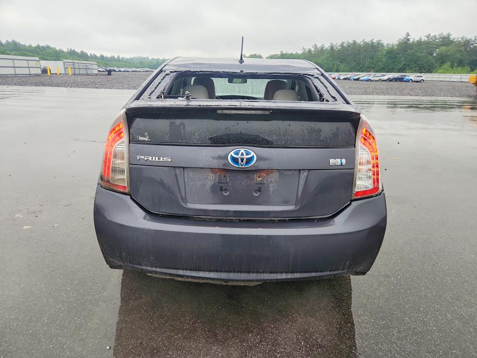 2012 Toyota Prius VIN JTDKN3DU3C1551630 COPART salvage auction — REAR END, Me - Certificate Of Title, sold $1,150 on 2026-07-29 (photo 6)