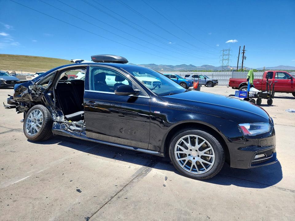 2015 Audi A4 VIN WAUBFAFL1FN000712 COPART salvage auction — SIDE, Co - Public - Salvage Title, sold $925 on 2026-07-29 (photo 4)
