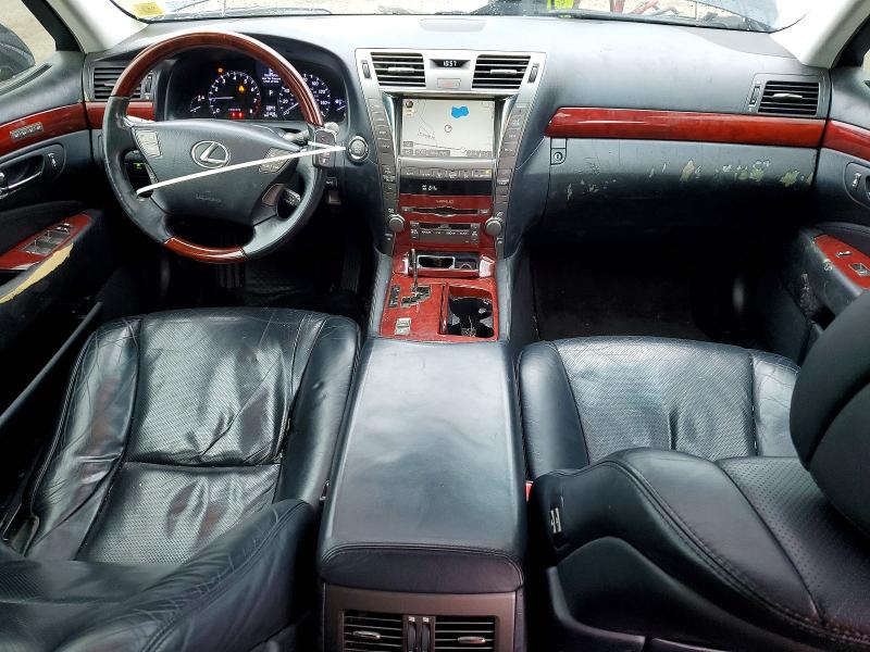 2008 Lexus Ls 460 VIN JTHBL46F585062350 COPART salvage auction — REAR END, NY - MV-907A SALVAGE CERTIFICATE, sold $850 on 2026-07-14 (photo 8)