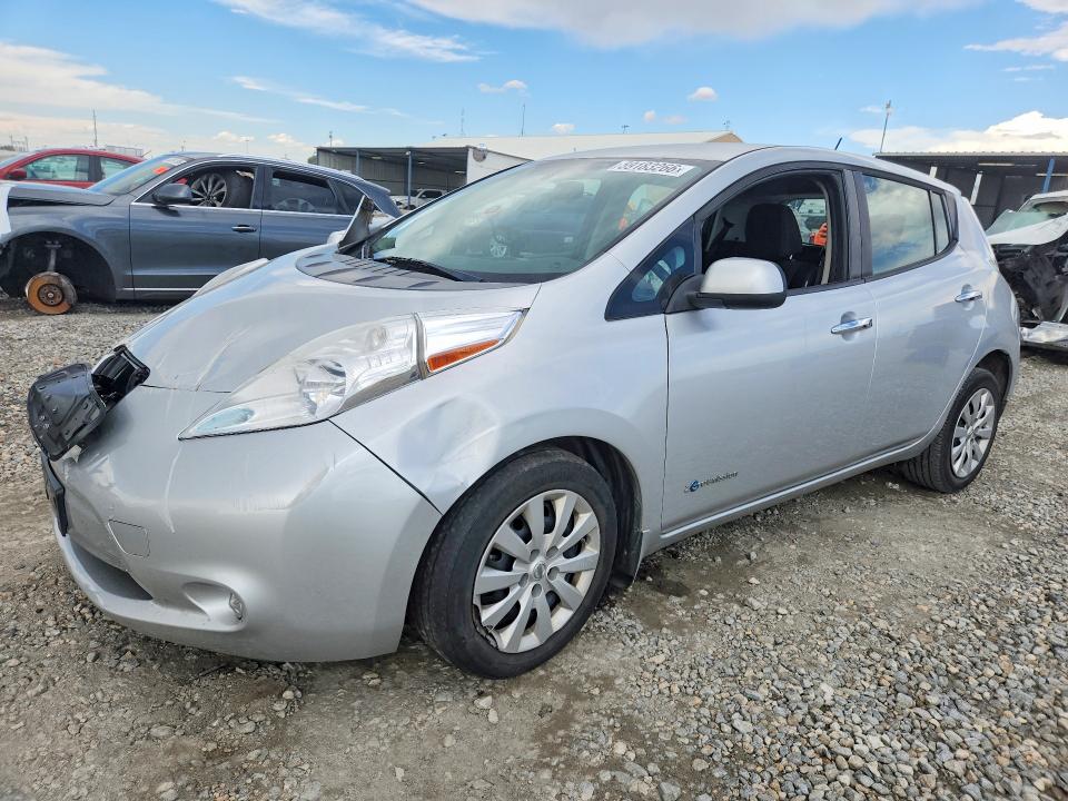 2015 Nissan Leaf VIN 1N4AZ0CP4FC334824 COPART salvage auction — FRONT END, Co - Public - Salvage Title, sold $275 on 2026-07-28 (photo 1)