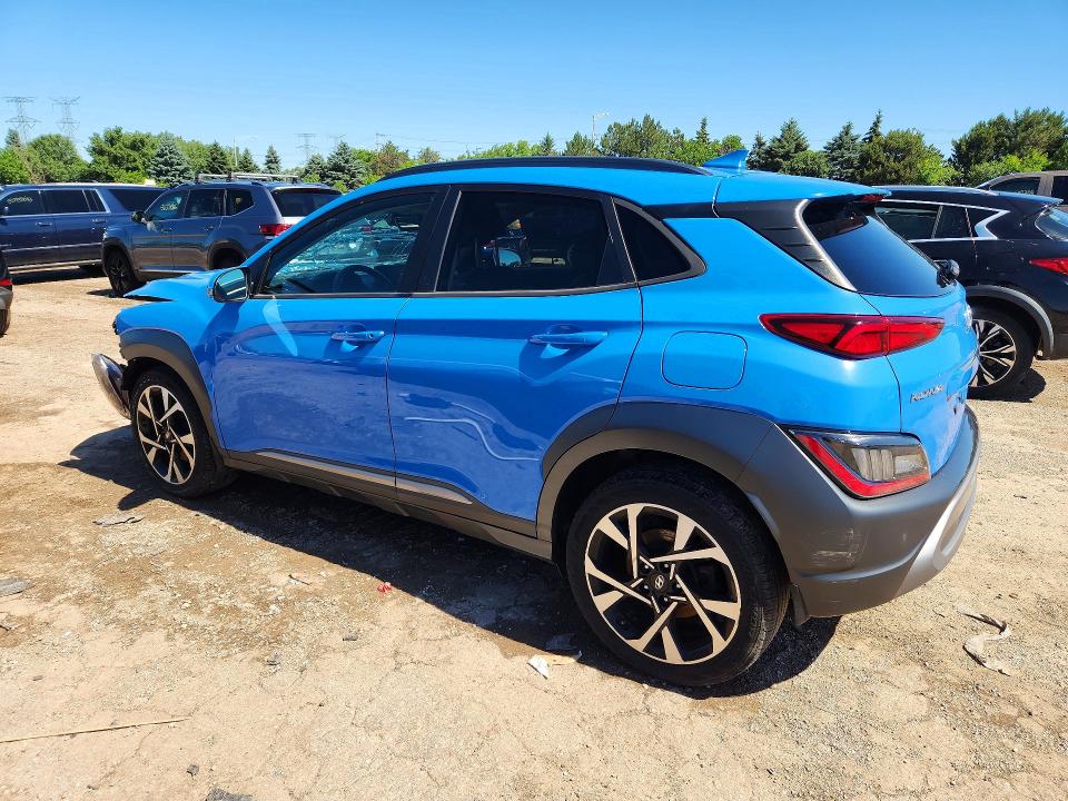 2022 Hyundai VIN KM8K5CA36NU790811 COPART salvage auction — FRONT END, Il - Salvage Certificate, sold $2,650 on 2026-07-28 (photo 2)
