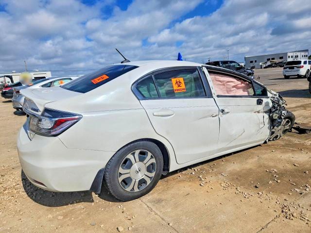 2013 Honda Civic VIN 19XFB4F32DE002861 COPART salvage auction — ROLLOVER, Tx - Salvage Vehicle Title, sold $625 on 2026-07-02 (photo 3)