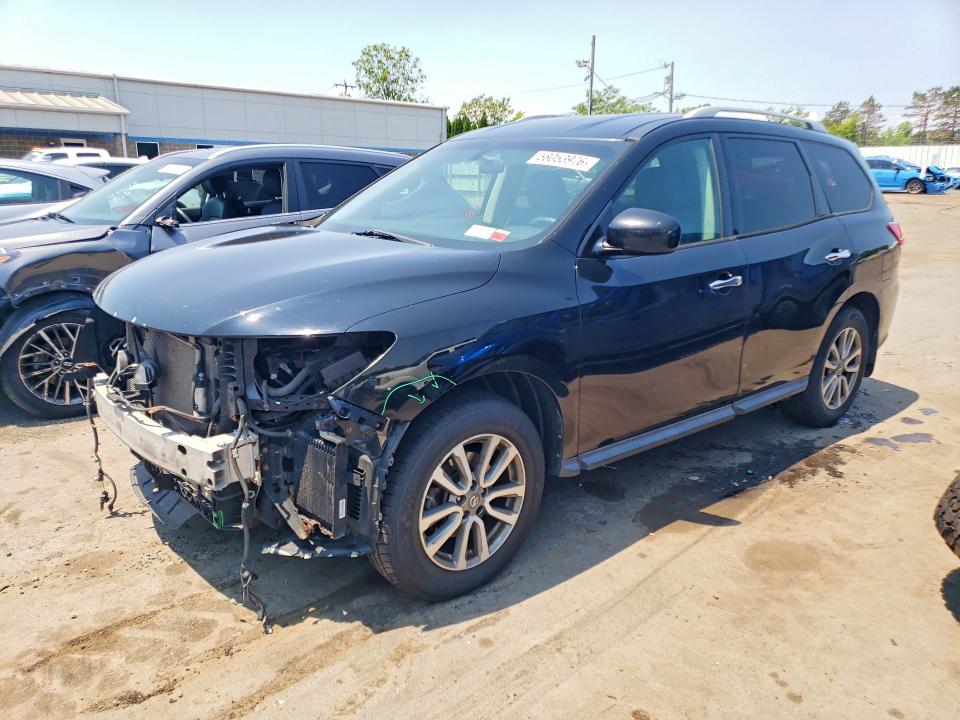 2013 Nissan Pathfinder VIN 5N1AR2MM3DC620120 COPART salvage auction — FRONT END, Ct - Cert Of Title-Salvage, sold $475 on 2026-07-02 (photo 1)
