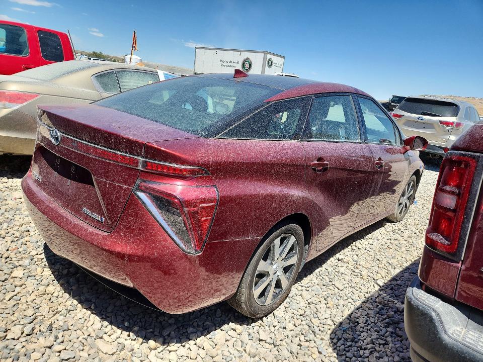 2019 Toyota Mirai VIN JTDBVRBD0KA007624 COPART salvage auction — FRONT END, Co - Certificate Of Title, sold $1,450 on 2026-07-21 (photo 3)