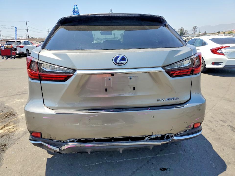 2022 Lexus Rx VIN 2T2HGMDA1NC092947 COPART salvage auction — FRONT END, Ca - Salvage Certificate, sold $11,600 on 2026-07-27 (photo 6)