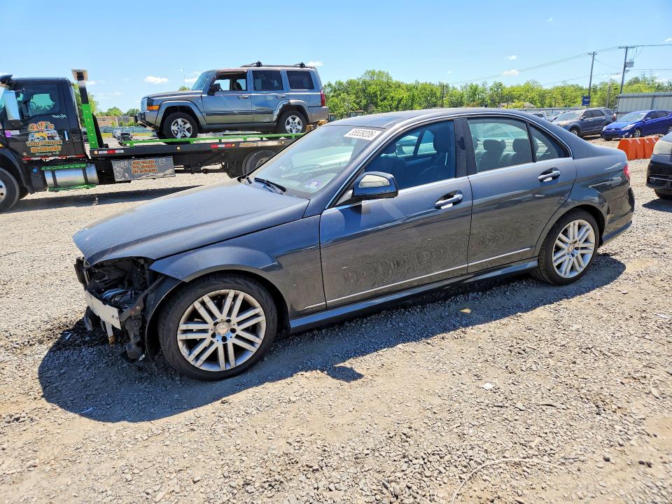 2009 Mercedes-benz C-klasse VIN WDDGF81X69F204647 COPART salvage auction — FRONT END, Nj - Cert Of Title-Salvage, sold $375 on 2026-07-07 (photo 1)